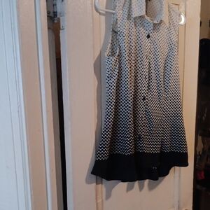 Gradient Polka Dot Sleeveless Top
